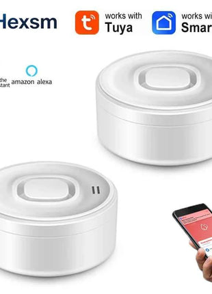 100DB Tuya WiFi Water Leakage Sensor Smart Home Water Leakage Detector Flood Alert Overflow Security Protection Via Smart Life