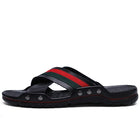 Pantofole da uomo estive di marca Scarpe da acqua da spiaggia con cinturino incrociato in pelle di moda Pantofole da uomo di alta qualità di grandi dimensioni 38-47