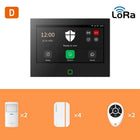 Staniot 7inch Lora Protection Kit WiFi 4G Tuya Smart Home Alarm System with 5000mAh Battery 500M Distance Works with Alexa