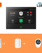 Staniot 7inch Lora Protection Kit WiFi 4G Tuya Smart Home Alarm System with 5000mAh Battery 500M Distance Works with Alexa
