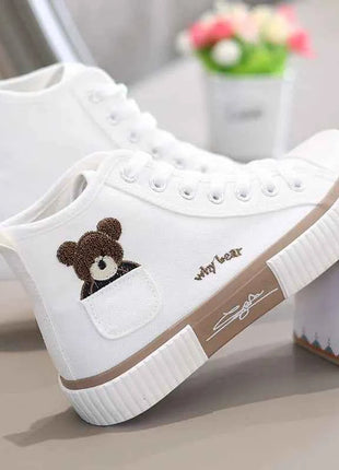 Simpatiche scarpe di tela da donna sneakers traspiranti scarpe sportive di marca per donna scarpe casual vulcanizzate appartamenti alti Zapatos Mujer