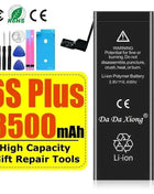 High Capacity Battery For iPhone 4 4S 5 5S 5C SE 2020 6 6S 7 8 SE2 Plus X XR XS 11 Pro Max Mobile Phone Pack New 0 Cycle Seal