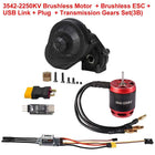 9IMOD RC Brushless Combo AM32 80A ESC 3542 1850KV/2250KV Brushless Motor Gearbox for Axial SCX10 RC Crawler Car Upgrades Parts