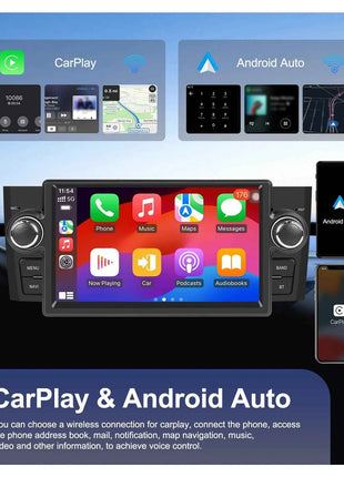 Podofo 4+64G Carplay Android Car Multimedia Player For FIAT Punto 2005-2009 Linea 2007-2011 Android Auto Autoradio GPS BT FM/RDS