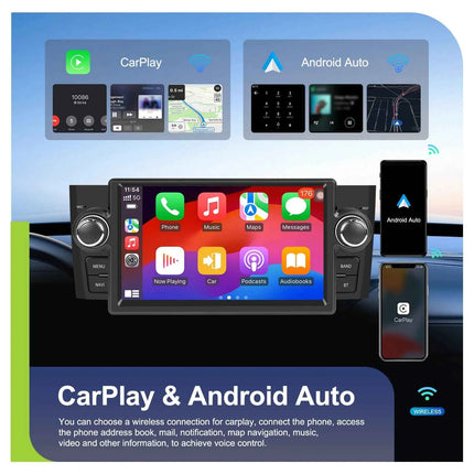 Podofo 4+64G Carplay Android Car Multimedia Player For FIAT Punto 2005-2009 Linea 2007-2011 Android Auto Autoradio GPS BT FM/RDS