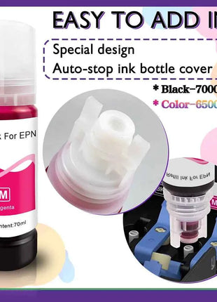 544 103 104 522 Dye Ink For Epson Ecotank with L3250 L4150 L1110 2750 L3100 4700 4750 ET-2400 ET-2720 Printer Compatible Desktop