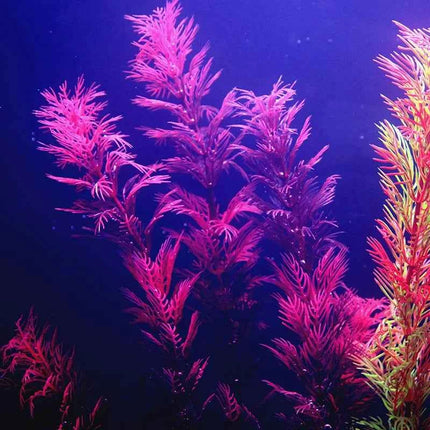 Artificial Aquarium Decor Plants Water Weeds Ornament Aquatic Fish Tank Simulation Grass Flower Decoration Accessories