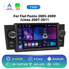 Podofo 4+64G Carplay Android Car Multimedia Player For FIAT Punto 2005-2009 Linea 2007-2011 Android Auto Autoradio GPS BT FM/RDS
