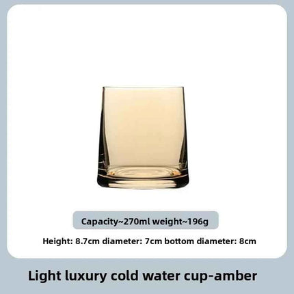 High Aesthetic Glass Cup Set for Home Juice Whiskey Tumbler Hotel Motel Bulk Wholesale Multi Purpose Drinking Water Tumblers