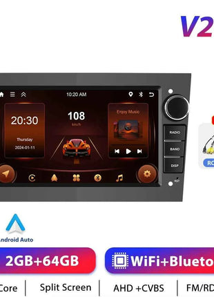 Podofo CarPlay Android Radio For Opel Astra Antara Corsa Zafira Combo Car Intelligent System 2din GPS Stereo Dashboard Car Radio