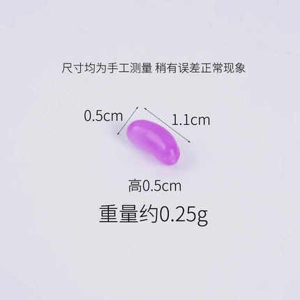 20pcs Mini Candy Fondant Fruit Candy Pop Artificial Candy Beans Miniature Food Play Handmade Simulation Home Decor Decorations