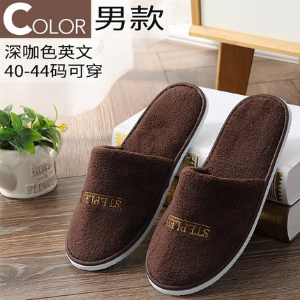 5 paia/lotto uomo donna usa e getta hotel pantofole per gli ospiti scivoli in cotone casa viaggio SPA pantofola ospitalità economici indoor slip-on