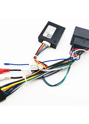 CAN Bus Decoder Quadlock Wiring Harness Adapter 16 Pin Quad Lock Plug RCA Connector Car Android Wiring Cable for Audi A3 8P A4 B7 TT