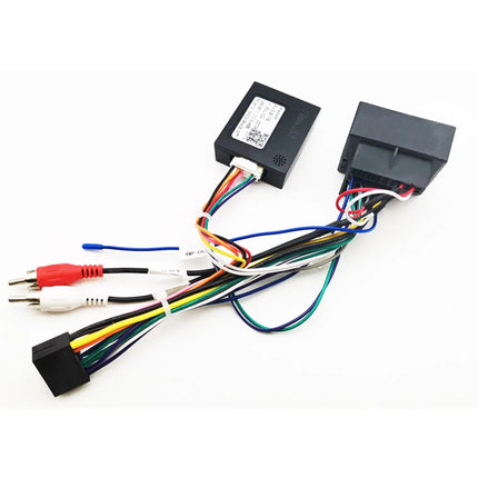CAN Bus Decoder Quadlock Adattatore di cablaggio Spina a 16 pin Quad Lock Connettore RCA Auto Cavo di cablaggio Android per Audi A3 8P A4 B7 TT