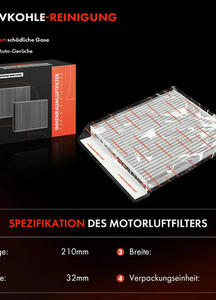 Frankberg 2x Activated Carbon Cabin Filter for Opel Meriva X03 Diesel Petrol 95528291 LAK189 93174801 13271407 93294546 6808605