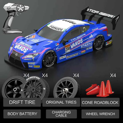 Rc Car 1:16 40km/H High-Speed Drift Remote Control Car 2.4Ghz 4WD Professional Competitive Modifiable Racing Car