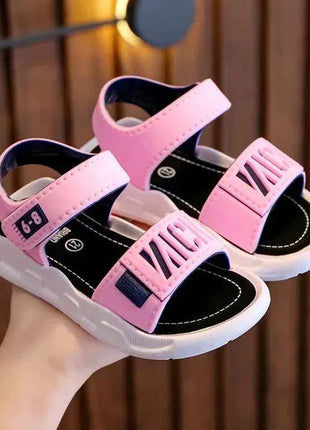 Sandali per bambini studenti scarpe antiscivolo semplici e generosi sandali per ragazze dei ragazzi indossano e si staccano calzature Casual per bambini con fondo morbido facile