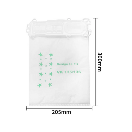 Vacuum Cleaner Bags for Vorwerk Kobold Models 135, 136, 135SC, VK135, VK136 Replacement Dust Bag-A59E