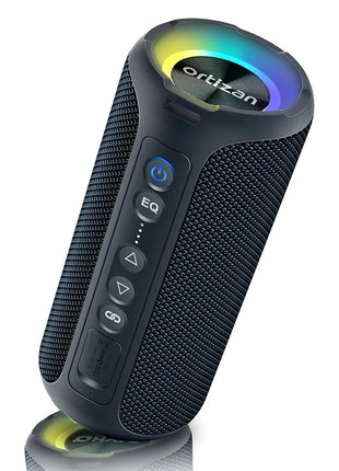 Altoparlante Bluetooth portatile Ortizan X8 Pro, suono potente da 40 W e bassi migliorati, impermeabile IPX7, accoppiamento TWS, luci RGB, ingresso TF/AUX, altoparlanti wireless Bluetooth 5.3 per casa, esterni