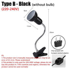 Reptile heating lamp holder UVA UVB Light Rotatable Basking Spot Light Simulated Sunlight For Turtle Lizard Dimmable 220-240V