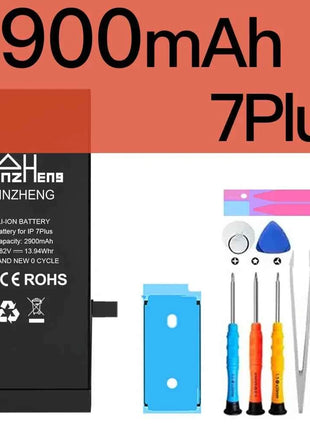 PINZHENG Real High Capacity Battery For iPhone 8 SE2020 6 6S 7 8Plus X Xs Max Xr Phone Replacement Batteries Warranty One Year