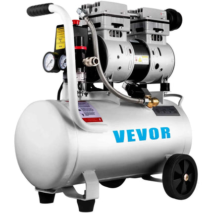 SucceBuy 25/60L Air Compressor 110V/240V Oil-Free Air Compressor 750W1 HP For Home Repair Tire Inflation Whisper Compressor