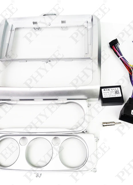 Cablaggio CAN Bus con telaio del pannello radio per Ford Focus 2 dal 2005 al 2011, cavo adattatore per multimediale Android a 16 pin da 9 pollici
