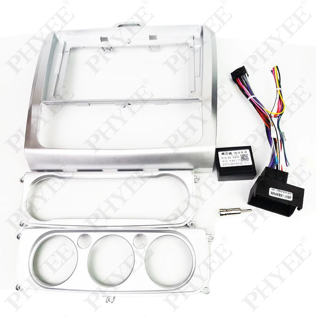 Cablaggio CAN Bus con telaio del pannello radio per Ford Focus 2 dal 2005 al 2011, cavo adattatore per multimediale Android a 16 pin da 9 pollici