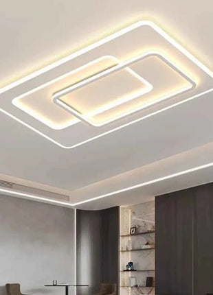 Lampada da soffitto moderna a LED Luci da soggiorno ultrasottili quadrate con telecomando Camera da letto Studio Sala da pranzo Decorazioni per la casa Apparecchio di illuminazione