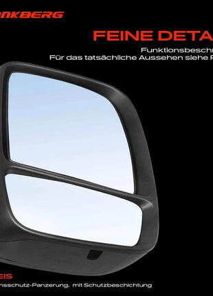 Frankberg 1x Specchietto Retrovisore Esterno Destro per Citroën Jumpy Box Fiat Scudo Bus Flatbed Peugeot Expert 9467051880 8151KX 8153J9-CBL