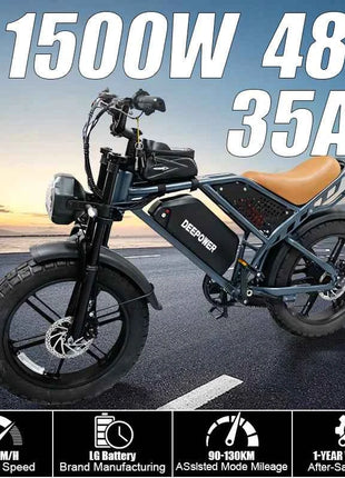 QS7 electric bicycle 1500W brushless motor 60Ah performance E-bike battery single rider off-road motorcycle performance