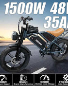 QS7 electric bicycle 1500W brushless motor 60Ah performance E-bike battery single rider off-road motorcycle performance