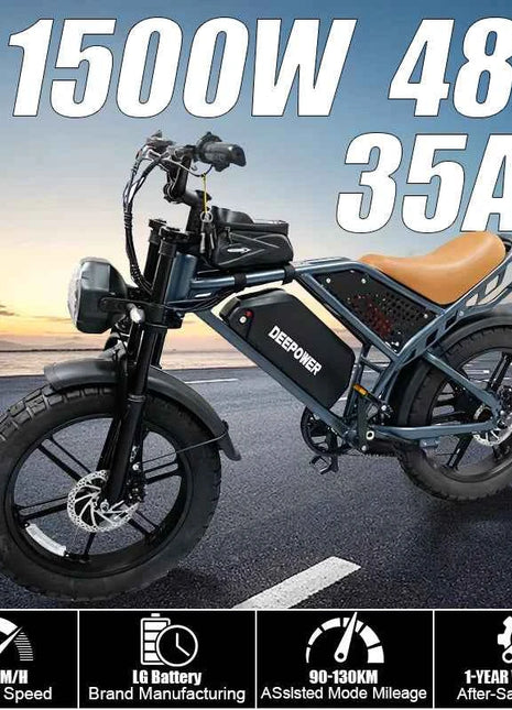 QS7 electric bicycle 1500W brushless motor 60Ah performance E-bike battery single rider off-road motorcycle performance