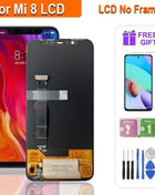 6.21 ''Super AMOLED LCD Per Xiaomi Mi 8 LCD M1803E1A Display Touch Screen Digitizer Assembly Parti di Ricambio Per Mi 8 Schermo