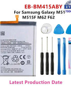 Original Quality Battery For Samsung S21 Ultra S21 Plus S20 FE A51 A70 A41 Note 20 Ultra A02S Phone Bateria Replacement