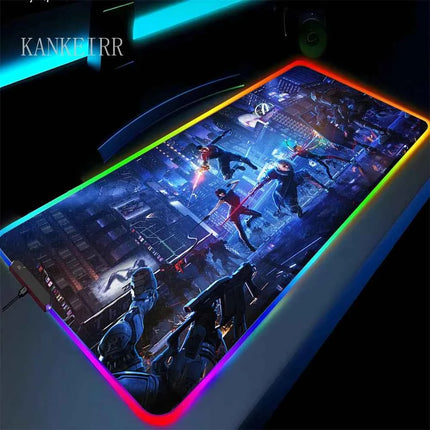 Mouse Pad Asus Rgb Gaming Mause Mat Anime Mats Gamer Rug Pc Xxl Cute Pads Large Game Keyboard Carpet Backlight Mousepad