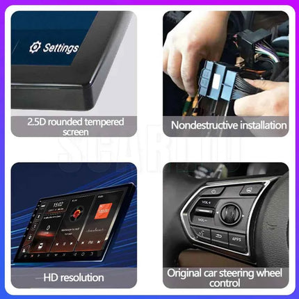 Android 16 For VW Volkswagen Scirocco 3 III Mk3 2008-2014 9 inch 8 Core WIFI Bluetooth Auto Navigation System Radio Multimedia
