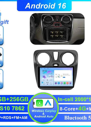 Android 16 Car For Renault Dokker Lodgy Dacia 2012 - 2020 Auto Radio Multimedia Player Android Auto Carplay Navigation GPS Wifi