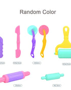 Play-Doh Molds for Kids Food Plastic Fruit Vegetable Dumpling Noodle Mold Knife Fork Bowl Plate Clay Accessories Toys