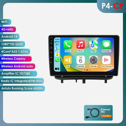 Hizpo Car Radio Multimedia Player For Opel Corsa D 2007-2012 Hatchback Van Wireless CarPlay Android 14 Auto Intelligent System