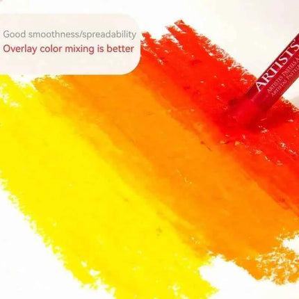 Set Pastelli a Olio Morbidi 25/50 Colori per Bambini e Studenti d'Arte