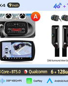 Junsun 8 Core Wireless CarPlay Android Auto Car Radio For Mercedes Benz Smart 453 Fortwo 2014-2020 4G WiFi GPS Navigation Stereo
