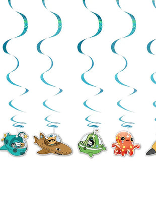 Decorazioni per Feste di Compleanno per Bambini Octonauts, Palloncini in Alluminio, Piatti di Carta, Sfondo con Capitano Oceanico, Pirata, Pinguino, Barnacles, Peso