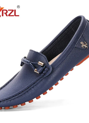 YRZL Mocassini da uomo Scarpe in pelle fatte a mano Scarpe da guida casual Scarpe slip-on Mocassini comodi di lusso Scarpe da uomo Taglie forti 37-48