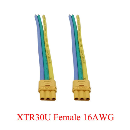XT30 XTR30U XT60 XT60H XT90 Connettore maschio e femmina con cavo in silicone 10AWG/12AWG/16AWG/18AWG 100mm per cavo batteria RC