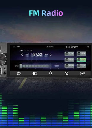 Junsun 6.86 Inch Universal 1 Din Car Stereo Radio MP5 Player Wireless Carplay Android Auto BT SWC FM USB Type-C Plug Autoradio