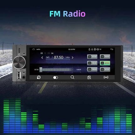 Junsun 6.86 Inch Universal 1 Din Car Stereo Radio MP5 Player Wireless Carplay Android Auto BT SWC FM USB Type-C Plug Autoradio