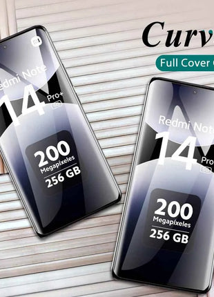 Per Redmi Note 14 15 Pro+ 5G, 2 Pezzi di Vetro Temperato Curvo, Protezione Schermo per Xiaomi Note14 Pro Plus Note15 15Pro 14Pro 4G