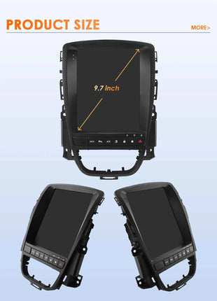 9.7" Hizpo CarPlay Android Car Radio for Opel Astra J Buick Verano 2009 - 2015 Tesla Style Screen GPS DSP 360CAM  Snapdragon6115