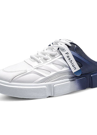 New Summer Men's Casual Mesh Walking Shoes Baotou Slippers with Low Heel Comfortable Soft Non-slip for Outdoors